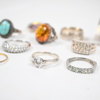 Ringar i sterlingsilver, 15st.