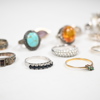 Ringar i sterlingsilver, 15st.