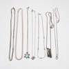 Halsband i sterlingsilver, 7st.