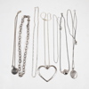 Halsband i sterlingsilver, 7st.