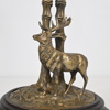 Bordsdekoration, kronhjort, metall, tidigt 1900-tal.