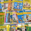 Parti serietidningar, "Lucky Luke", omkring 1980. 