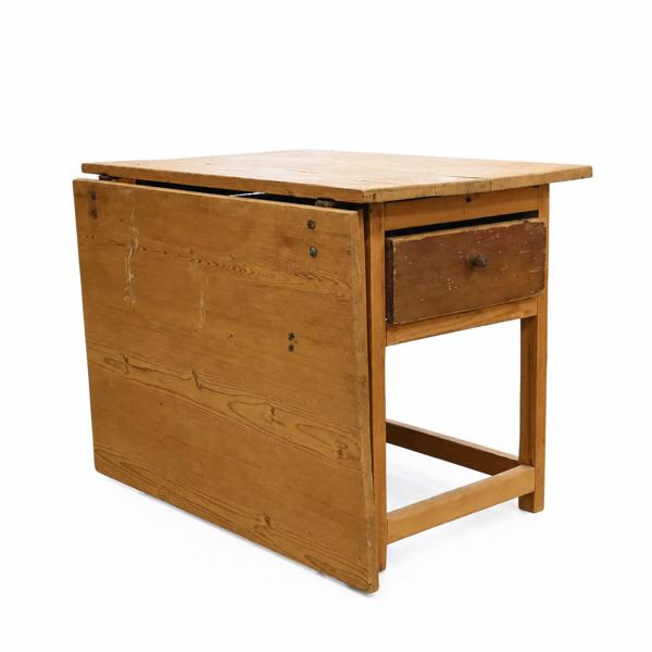 Slagbord med låda, furu, 1800-tal.