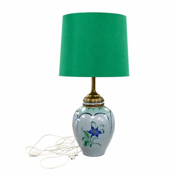 Bordslampa, lergods, Upsala Ekeby, 1900-tal.