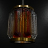 Paul Kedelv, taklampa, "Prax", glas, Reijmyre, 1960-tal.
