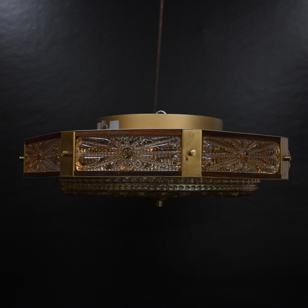 Taklampa, plafond, glas, 1900-talets andra hälft.