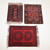 Mattor, 3st, handknutna, orientaliska.