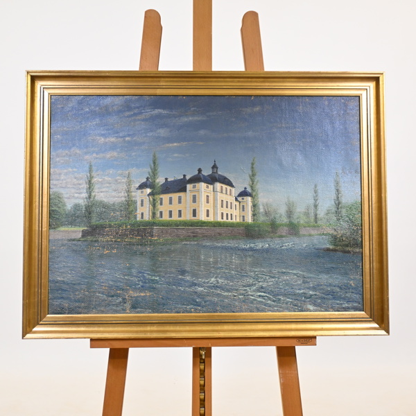 Oidentifierad konstnär, Strömsholms slott, olja på duk, 1900-tal.