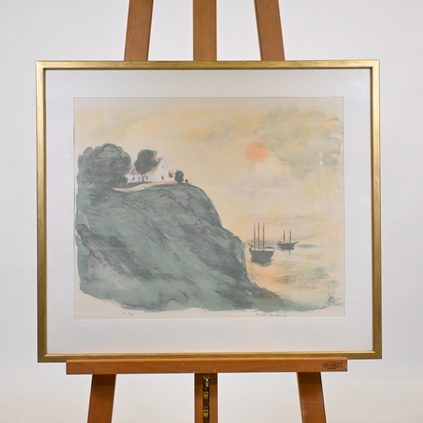 Gustav Rudberg (1915-2001) färglitografi, signerad och numrerad. 