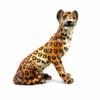 Figurin, leopard, porslin, Spanien, 1900-talets andra hälft.