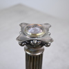 Ljusstakar i nysilver, ett par, gustaviansk stil, 1900-talets första hälft.