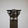 Ljusstakar i nysilver, ett par, gustaviansk stil, 1900-talets första hälft.