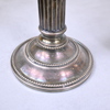 Ljusstakar i nysilver, ett par, gustaviansk stil, 1900-talets första hälft.