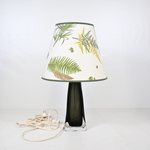 Carl Fagerlund, bordslampa, glas, Orrefors, 1900-talets andra hälft. 