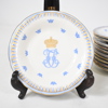 Cremekoppar med fat, 12st, "Gripsholmsservisen", porslin, Rörstrand.