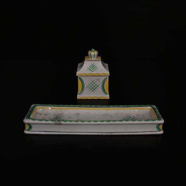 Wilhelm Kåge, 2 delar, stengods, Gustavsberg, 1900-talets mitt. 