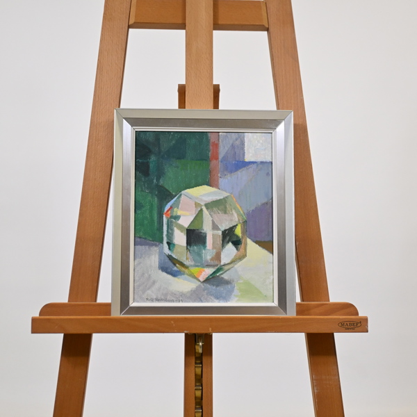 Rolf Rosenberg (1921-2005) komposition, olja på pannå, signerad.