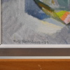 Rolf Rosenberg (1921-2005) komposition, olja på pannå, signerad.