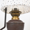 Bordsfotogenlampa, smide, tidigt 1900-tal. 