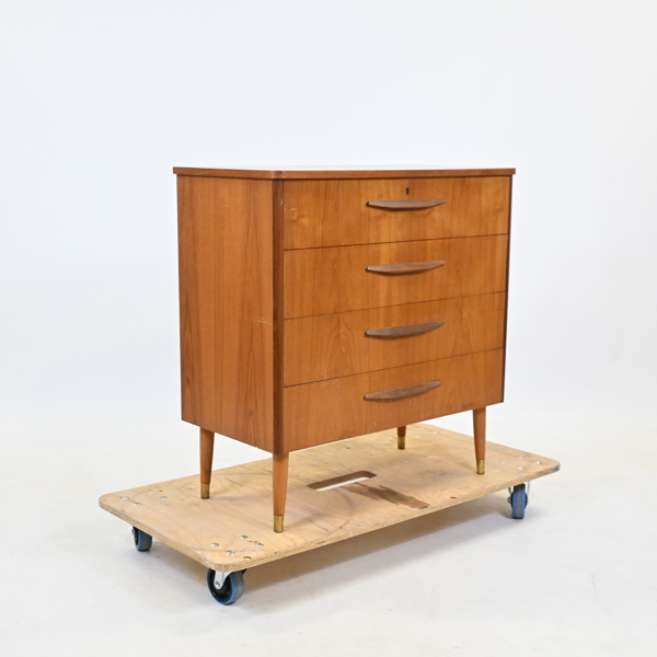 Byrå, teak, Svenska Möbelfabriken, 1960-tal. 