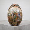 Ägg, porslin, satsuma, Japan. 