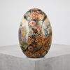 Ägg, porslin, satsuma, Japan. 