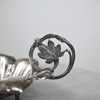 Skål i nysilver, rokokostil, 1900-talets första hälft.