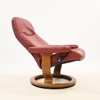 Fåtölj med fotpall, "Stressless", Ekornes, Norge.