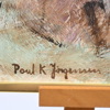 Paul K Jörgensen (f. 1934) Kustmotiv, olja på pannå, signerad.
