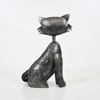 Skulptur föreställande katt, metall, 1900-talets andra hälft. 