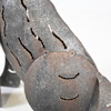 Skulptur föreställande katt, metall, 1900-talets andra hälft. 