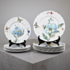 Tallrikar och assietter, 6+5st, "Bouquet", porslin, Villeroy & Boch.
