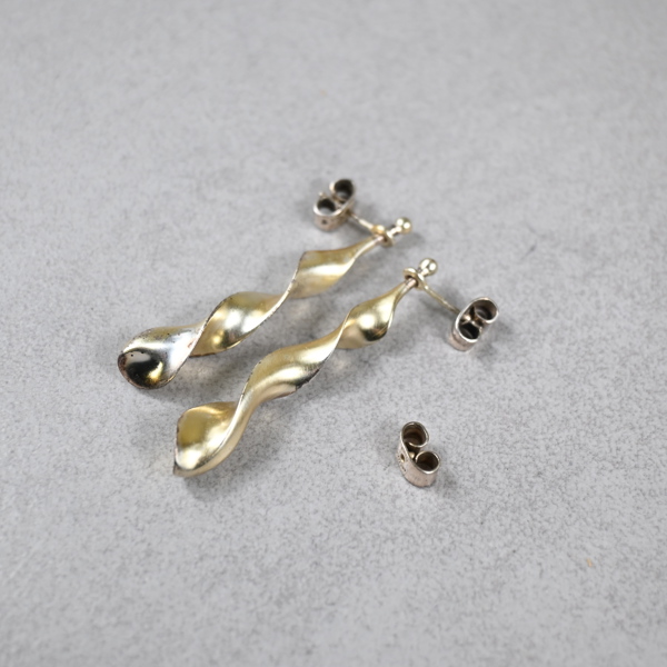 Poul Havgaard, örhängen, ett par, sterlingsilver, Lapponia. 