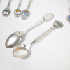 Kaffeskedar i silver, 9st, 800.