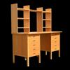 Skrivbord, teak, 1960/70-tal.