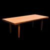 Soffbord, mahogny och teak, 1950/60-tal. 