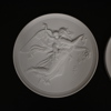 Bertel Thorvaldsen, väggreliefer, 2st, "Dagen" & "Natten", Royal Copenhagen