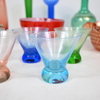 Parti glasservisdelar. 