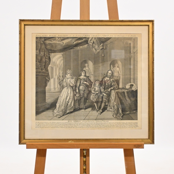 Kopparstick, King Charles, England, 1700-tal. 