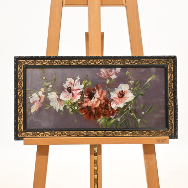 Oidentifierad konstnär, blomsterstilleben, daterad 1909.