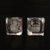 Snusdosor, 2st, glas, Kina. 