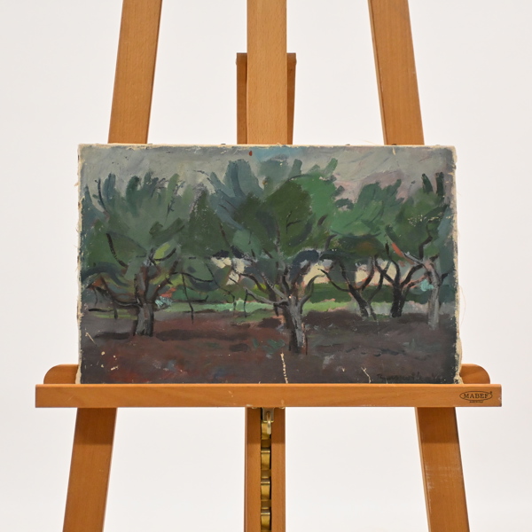 Gunnar Brusewitz (1924-2004) Skogsmotiv, olja på duk, signerad.