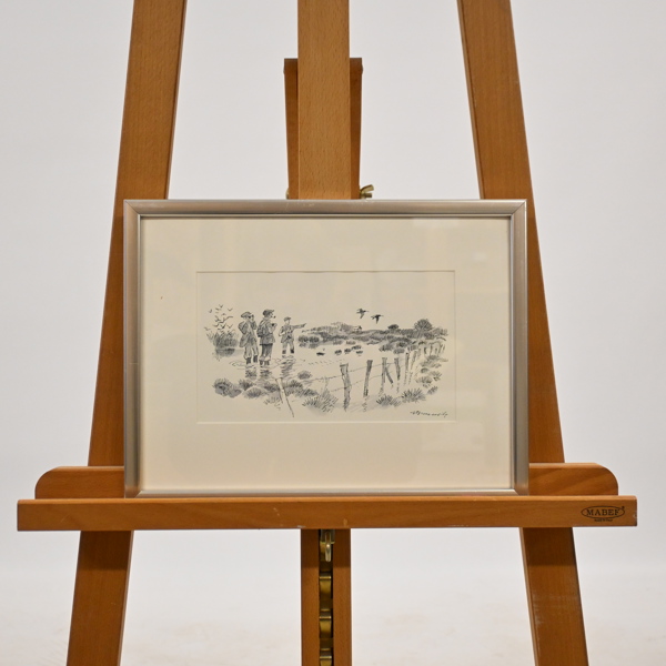 Gunnar Brusewitz (1924-2004) blandteknik, signerad.