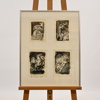 Gunnar Brusewitz (1924-2004) akvareller, 4st, signerade.