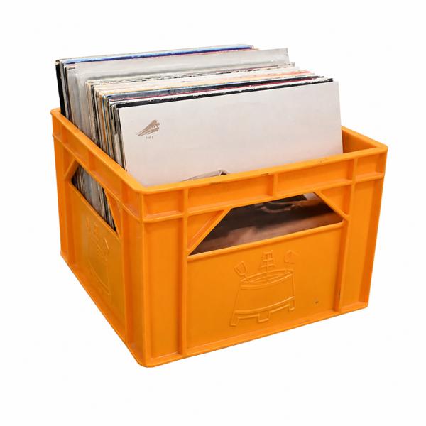 Parti LP-skivor, blandad musik.