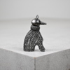 Figurin i sterlingsilver, hund, 1900-talets första hälft.