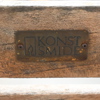 Trädgårdsstolar, ett par, smide och teak, Konst Smide, 1900-talets andra hälft.