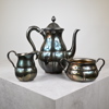 Kaffeservis, tre delar, silver.