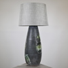 Marian Zawadzki, bordslampa, lergods, Tilgmans keramik, signerad.