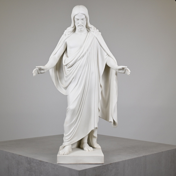Bertil Thorvaldsen, Efter, skulptur föreställande Jesus, parian, Gustavsberg.